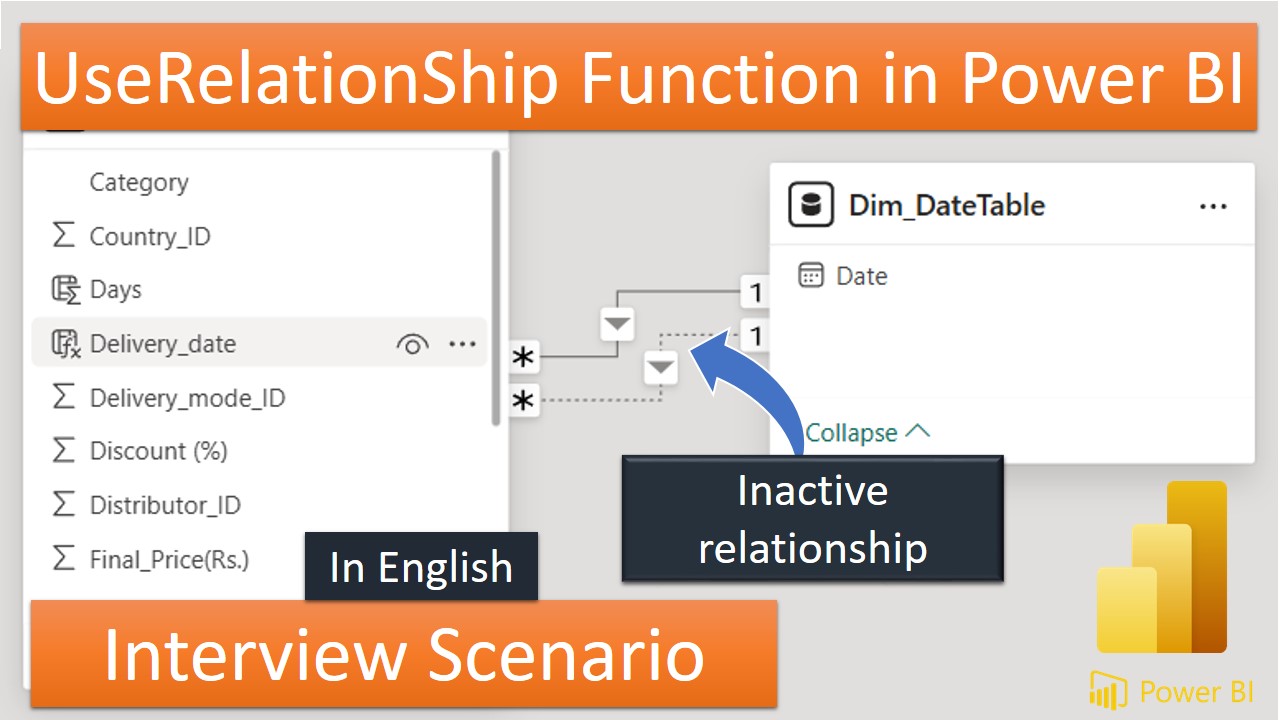 Power BI Interview Question: USERELATIONSHIP Function